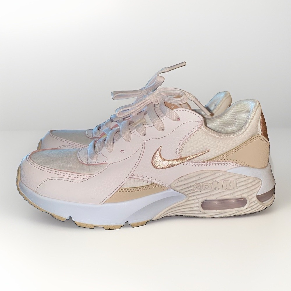 Nike Air Max Excee Shoes Womens 7 Light Pink Lace Up Sneakers DX0113-600